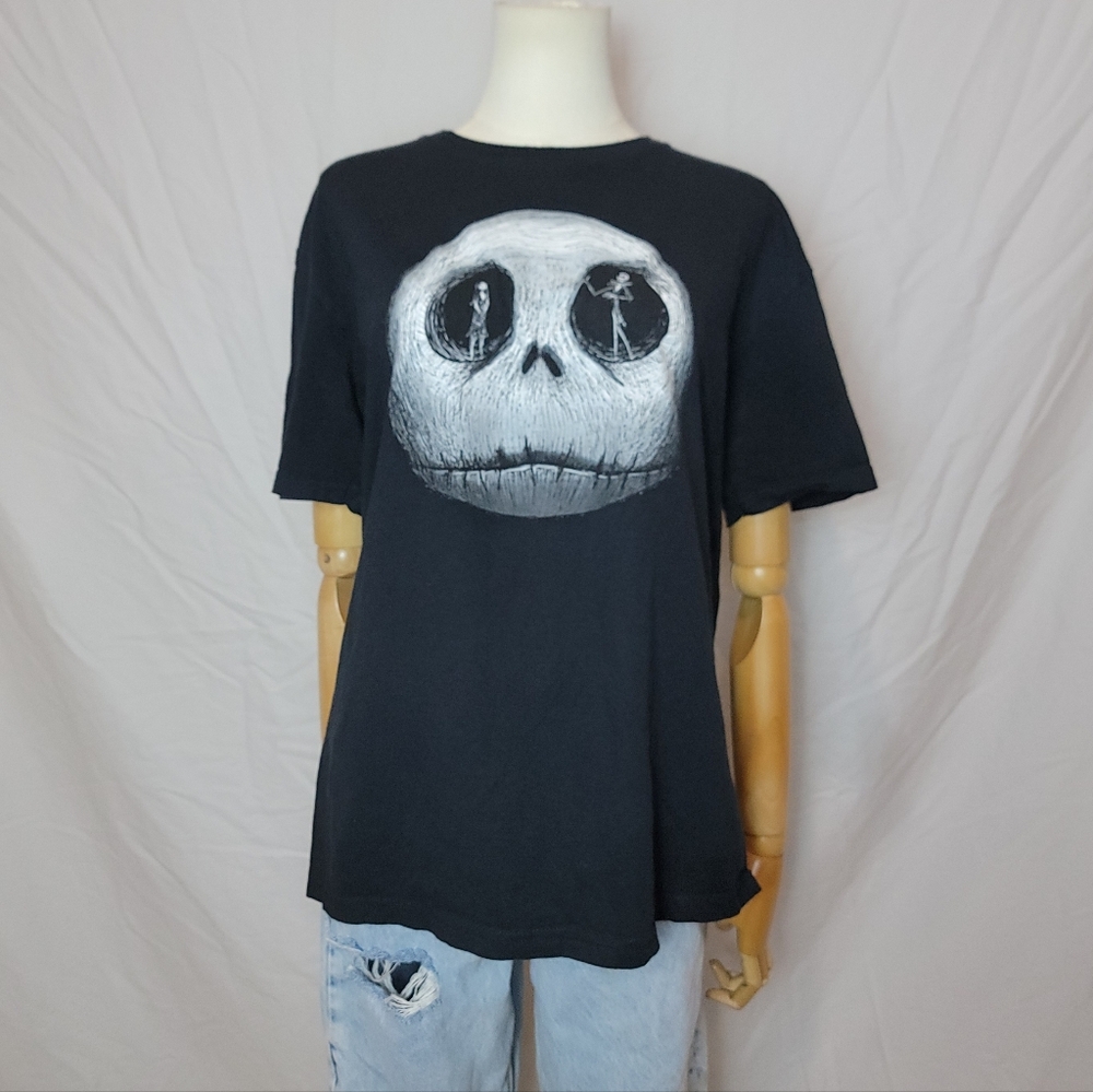 DisneyThe Nightmare Before Christmas Sally Jack Face Tee, Size Large